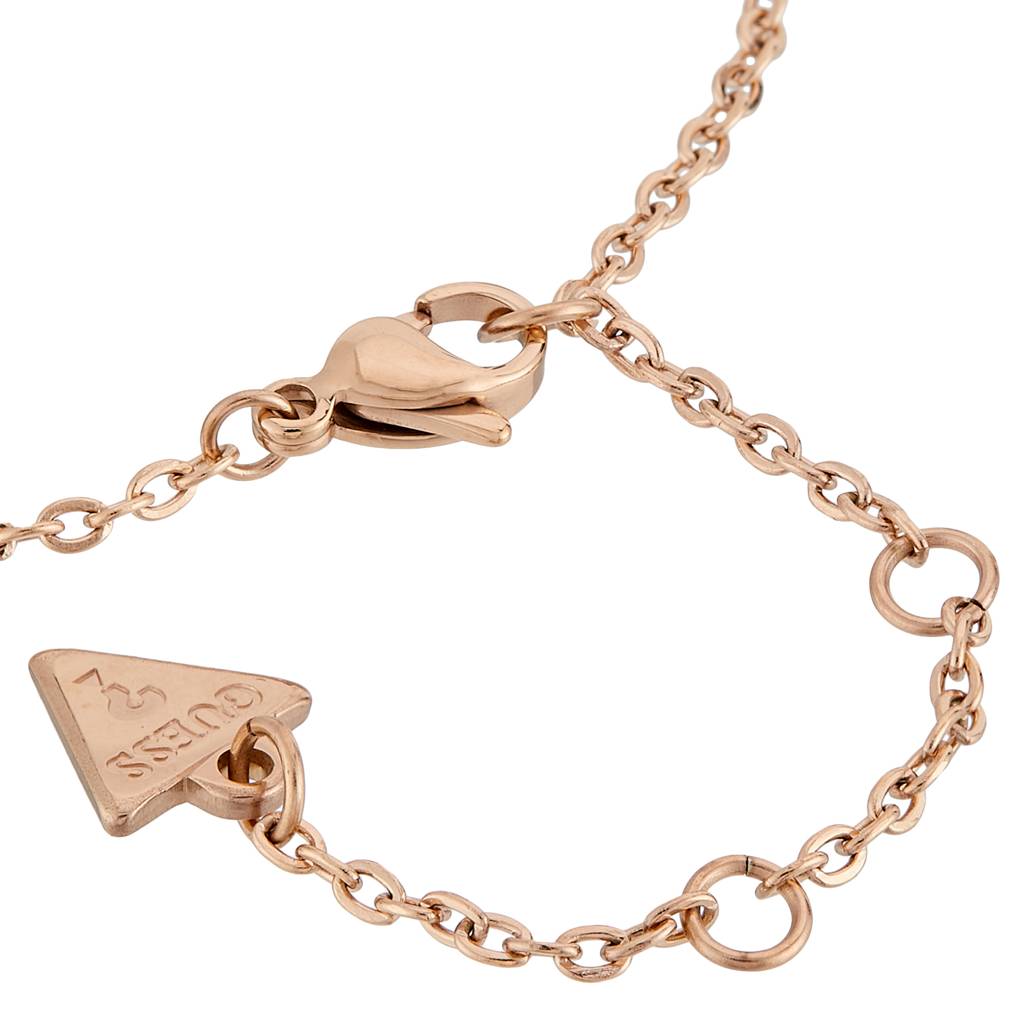 Guess Color My Day Rose Gold-Plated Stainless Steel Crystal Bracelet For Women : UBB02246RGL