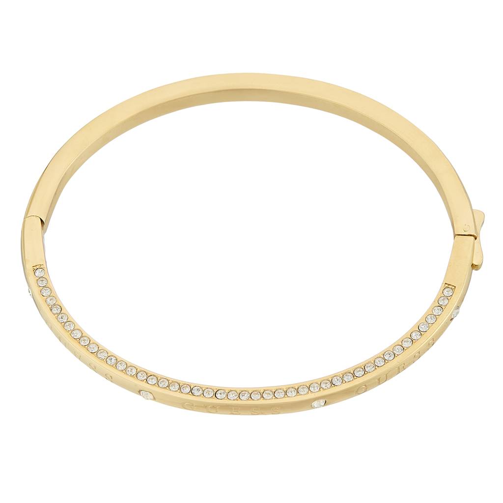 Guess Circle Lights Gold-Plated Stainless Steel Bracelet For Women : UBB03163YGL