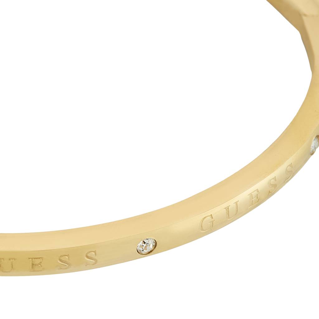 Guess Circle Lights Gold-Plated Stainless Steel Bracelet For Women : UBB03163YGL