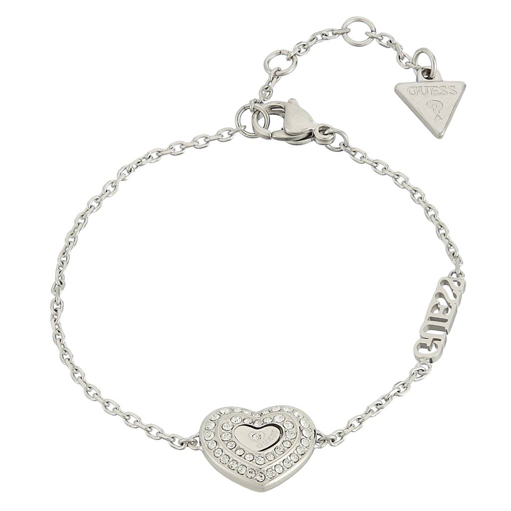 Guess Amami Silver-Plated Stainless Steel Bracelet For Women : UBB04031RHS