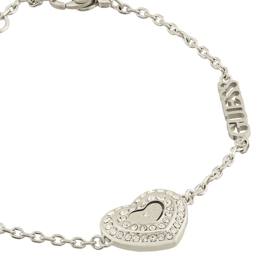 Guess Amami Silver-Plated Stainless Steel Bracelet For Women : UBB04031RHS