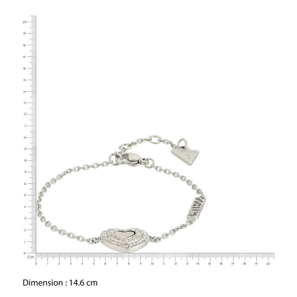 Guess Amami Silver-Plated Stainless Steel Bracelet For Women : UBB04031RHS