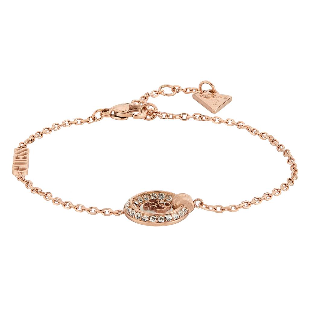 Guess Knot You Rose Gold-Plated Stainless Steel Bracelet For Women : UBB04053RGWHL