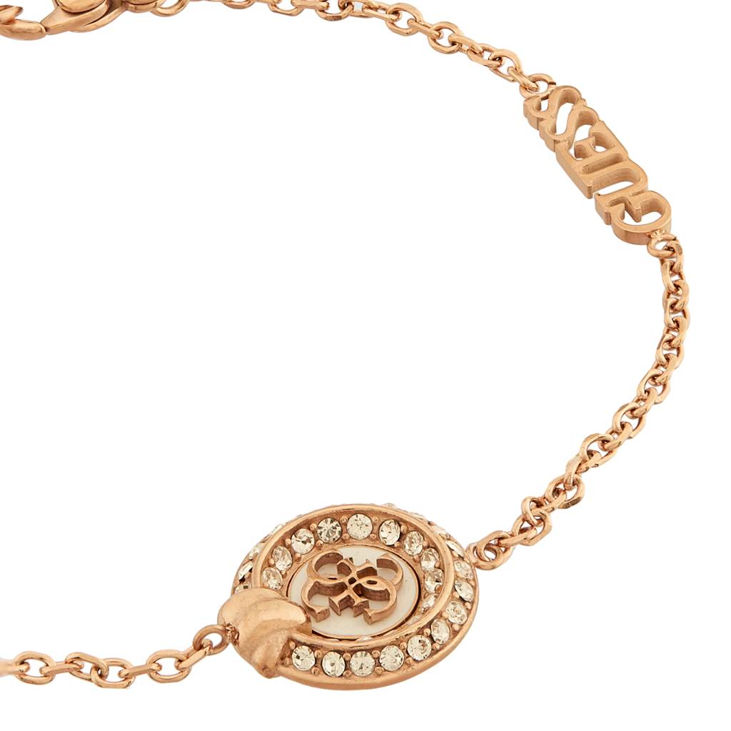 Guess Knot You Rose Gold-Plated Stainless Steel Bracelet For Women : UBB04053RGWHL