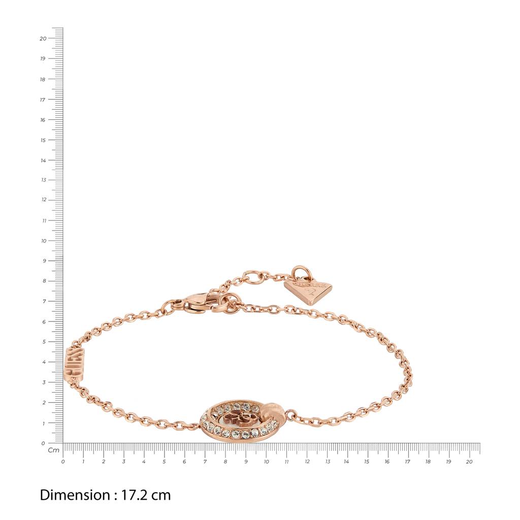 Guess Knot You Rose Gold-Plated Stainless Steel Bracelet For Women : UBB04053RGWHL