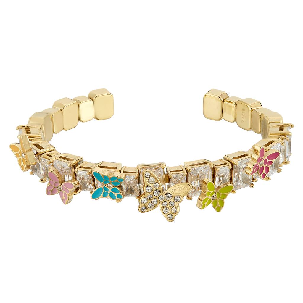Guess Chrysalis Gold-Plated Stainless Steel Bracelet For Women : UBB04088YGMC