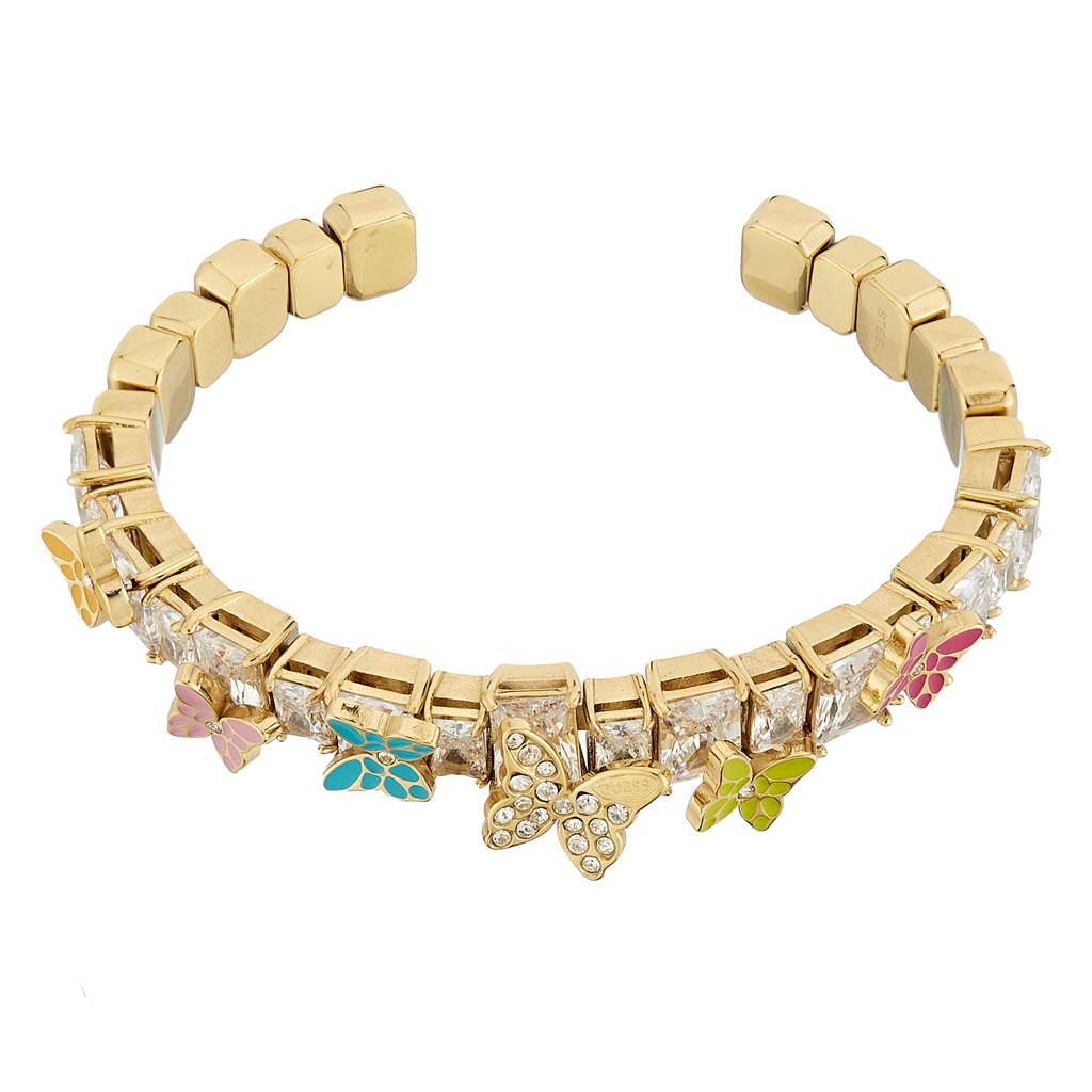 Guess Chrysalis Gold-Plated Stainless Steel Bracelet For Women : UBB04088YGMC