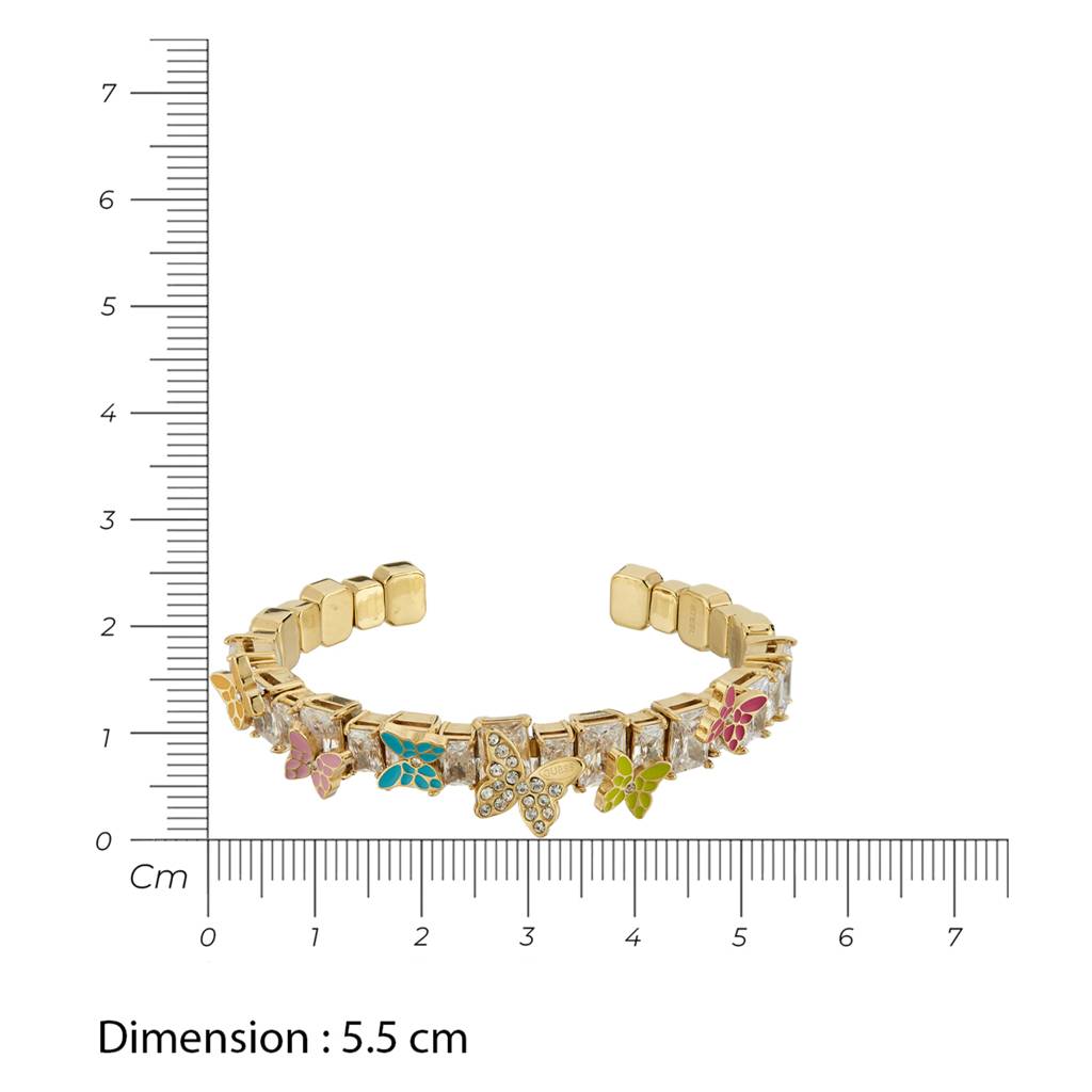 Guess Chrysalis Gold-Plated Stainless Steel Bracelet For Women : UBB04088YGMC