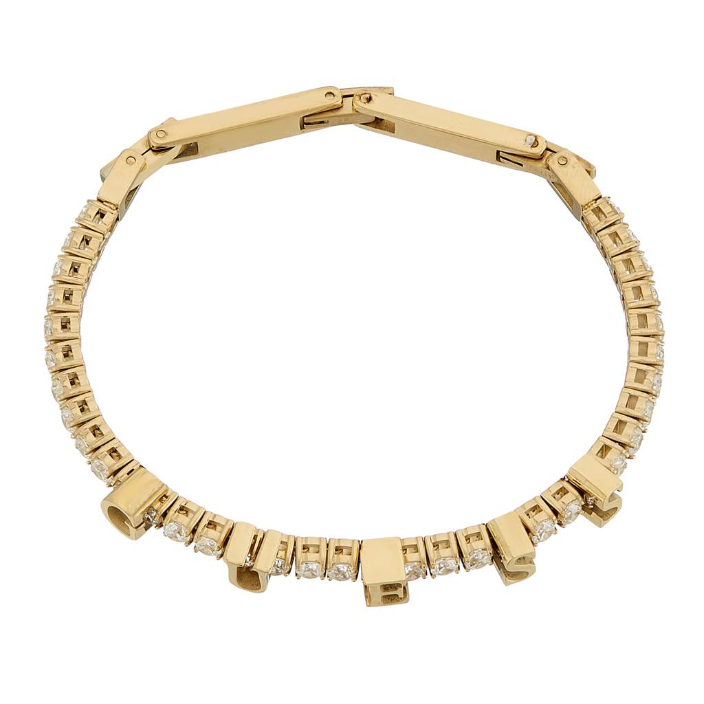 Guess Arm-Party Gold-Plated Stainless Steel Bracelet For Women : UBB04218YG
