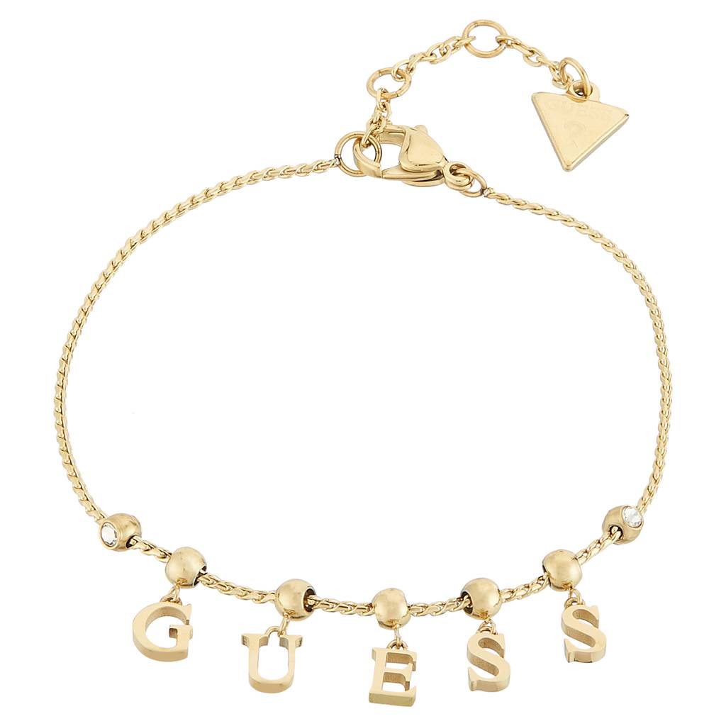 Guess Arm Party Gold-Plated Stainless Steel Bracelet For Women : UBB04224YGL