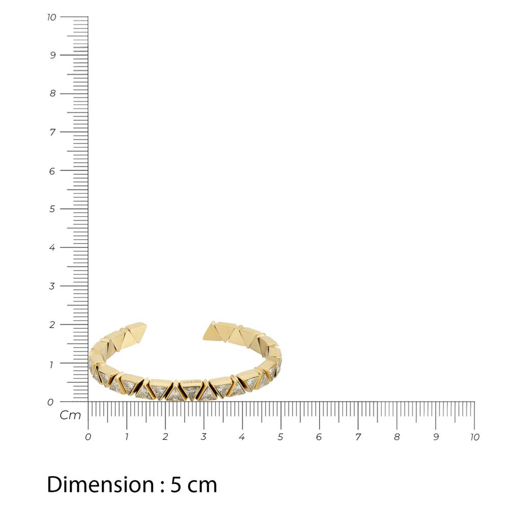 Guess Trinity Gold-Plated Stainless Steel Bracelet For Women : UBB04563YGL