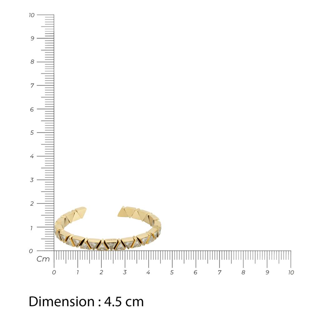 Guess Trinity Gold-Plated Stainless Steel Bracelet For Women : UBB04563YGS