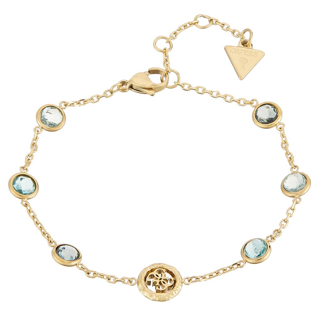 Guess Petra Gold-Plated Stainless Steel Bracelet For Women Small : UBB05099YGAQS