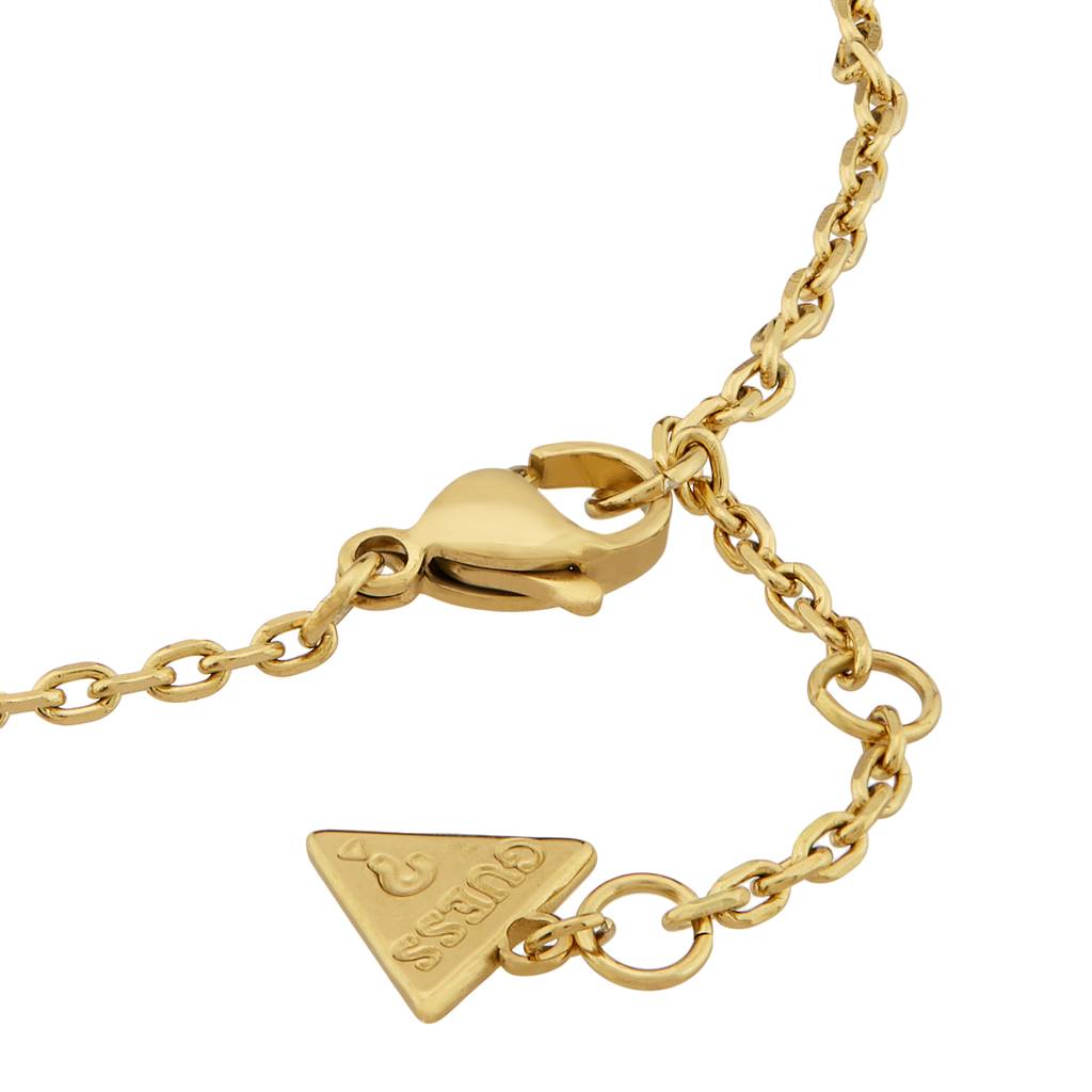 Guess Lily Gold-Plated Stainless Steel Chain Bracelet For Women : UBB05106YGS