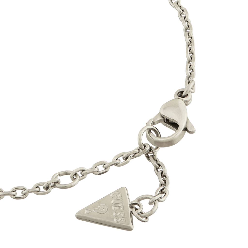 Guess Lily Silver-Plated Stainless Steel Butterfly Bracelet For Women : UBB05113RHS