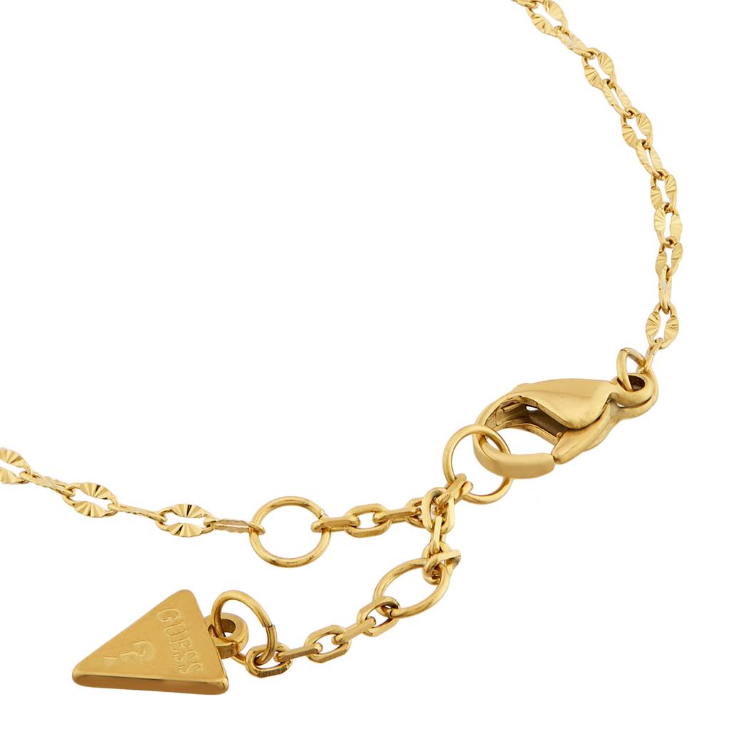 Guess Seashell Gold-Plated Stainless Steel Link Bracelet For Women Small : UBB05134YGS