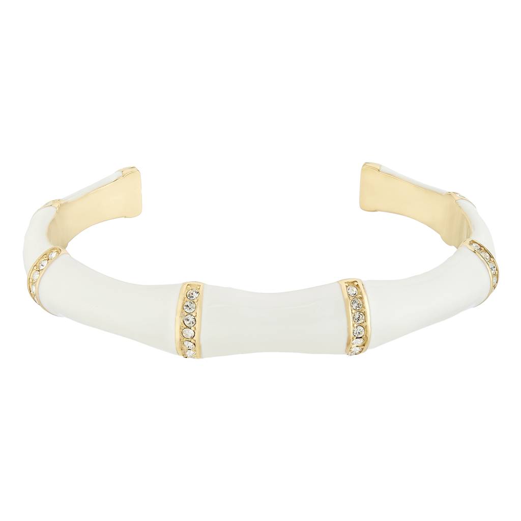 Guess Bamboo Gold-Plated Stainless Steel Bracelet For Women : UBB05157YGWHL