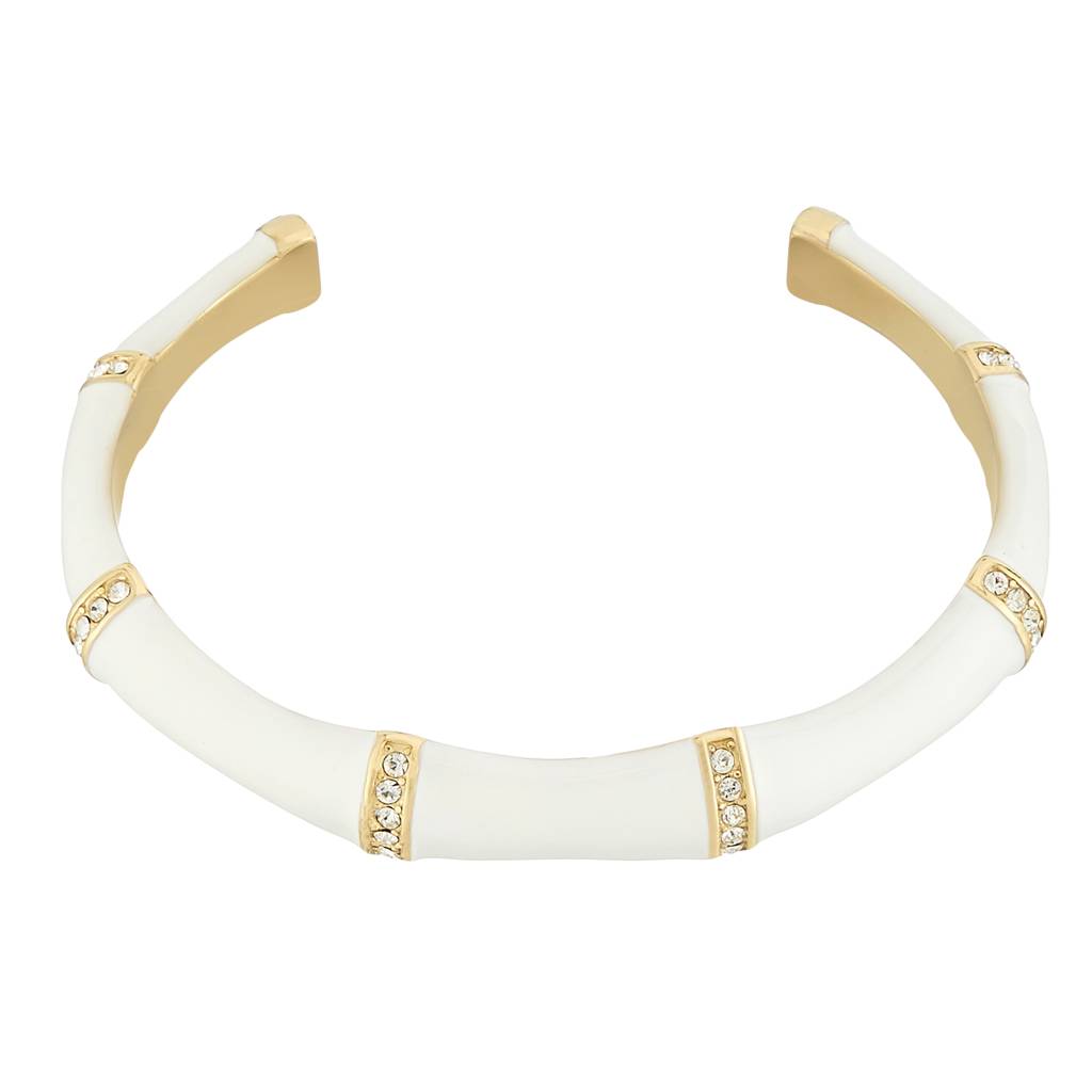 Guess Bamboo Gold-Plated Stainless Steel Bracelet For Women : UBB05157YGWHL