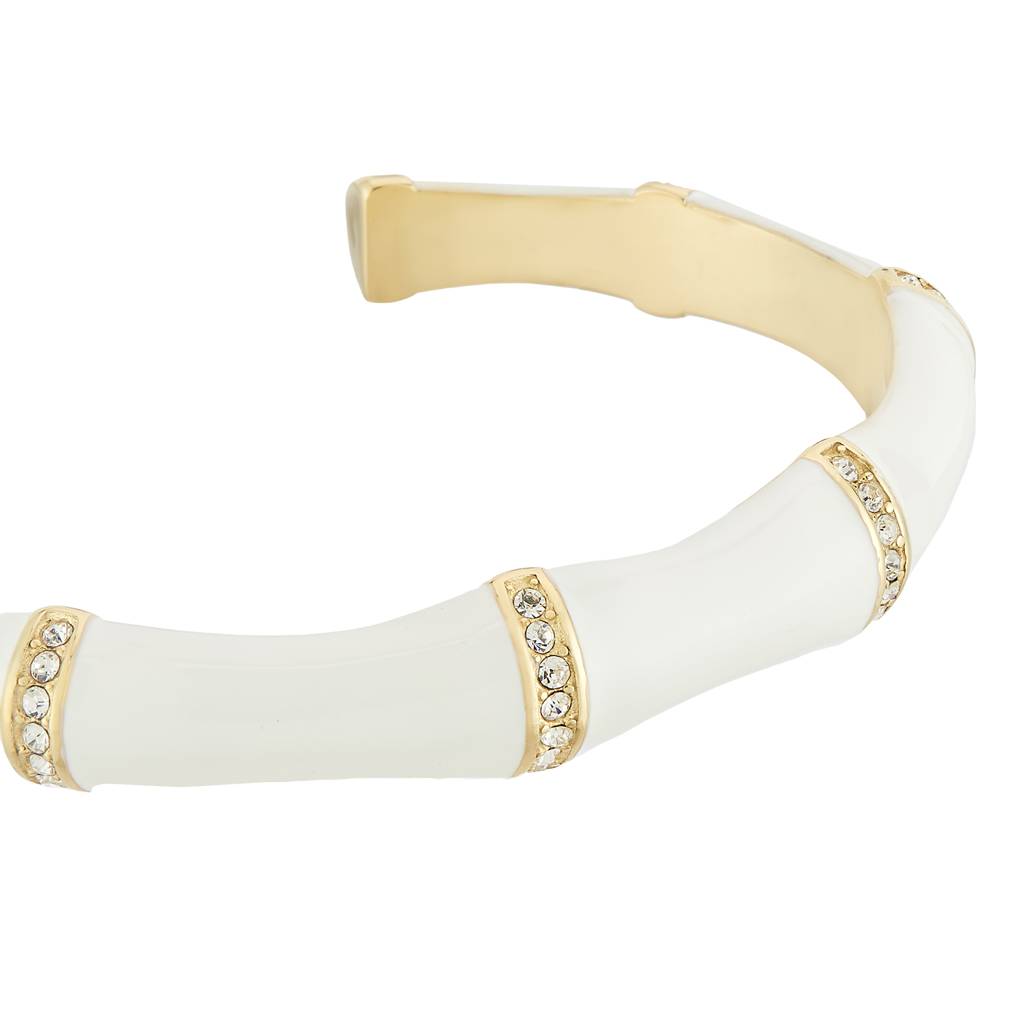 Guess Bamboo Gold-Plated Stainless Steel Bracelet For Women : UBB05157YGWHL