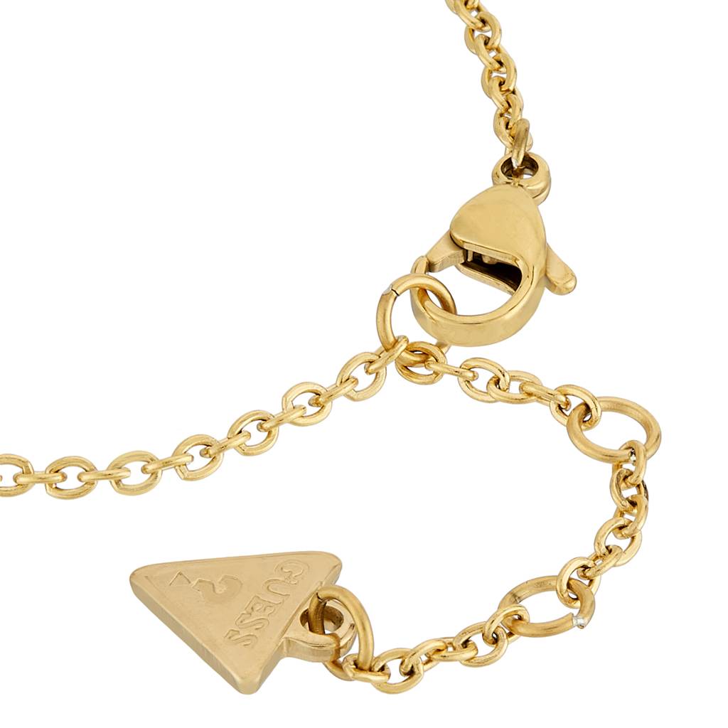 Guess Fabulous Me Gold-Plated Ruby Stainless Steel Bracelet For Women Small : UBB05196YGLRS