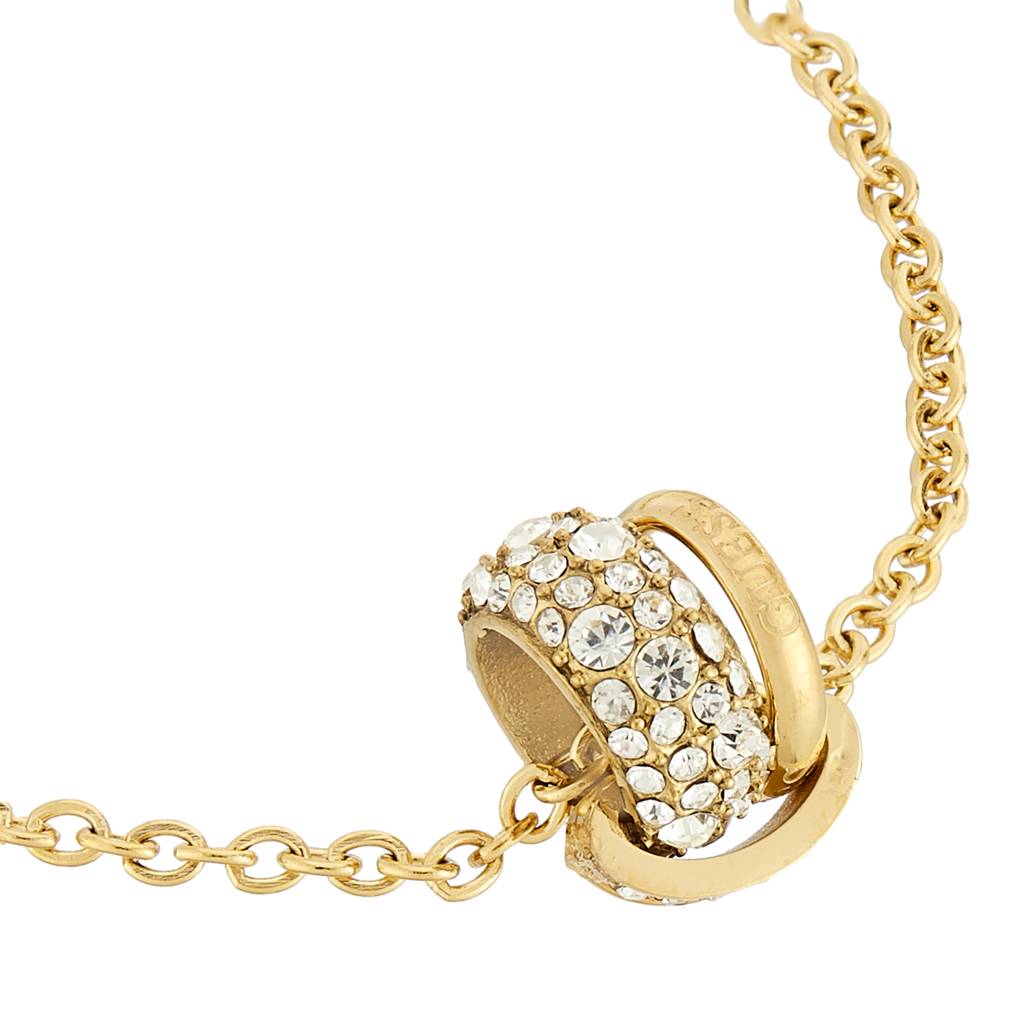 Guess Fabulous Me Gold-Plated Stainless Steel Bracelet For Women Small : UBB05196YGS