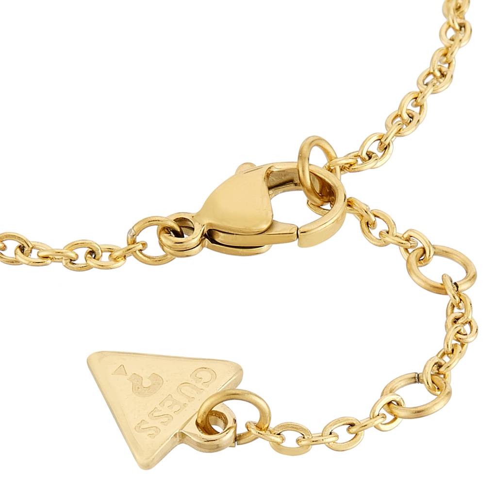 Guess Fabulous Me Gold-Plated Stainless Steel Bracelet For Women Small : UBB05196YGS