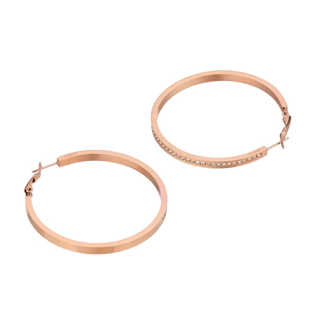 Guess Color My Day Rose Gold-Plated Stainless Steel Earrings For Women : UBE02247RG
