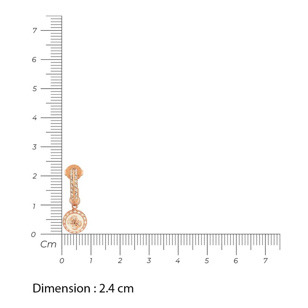 Guess Knot You Rose Gold-Plated Stainless Steel Earrings For Women : UBE04054RGWH