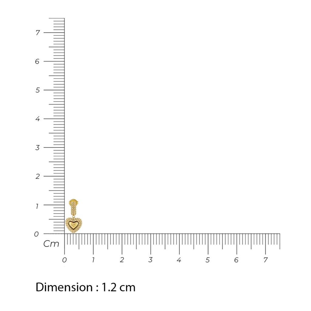 Guess Beloved Gold-Plated Stainless Steel Stud Earrings For Women : UBE05021YG