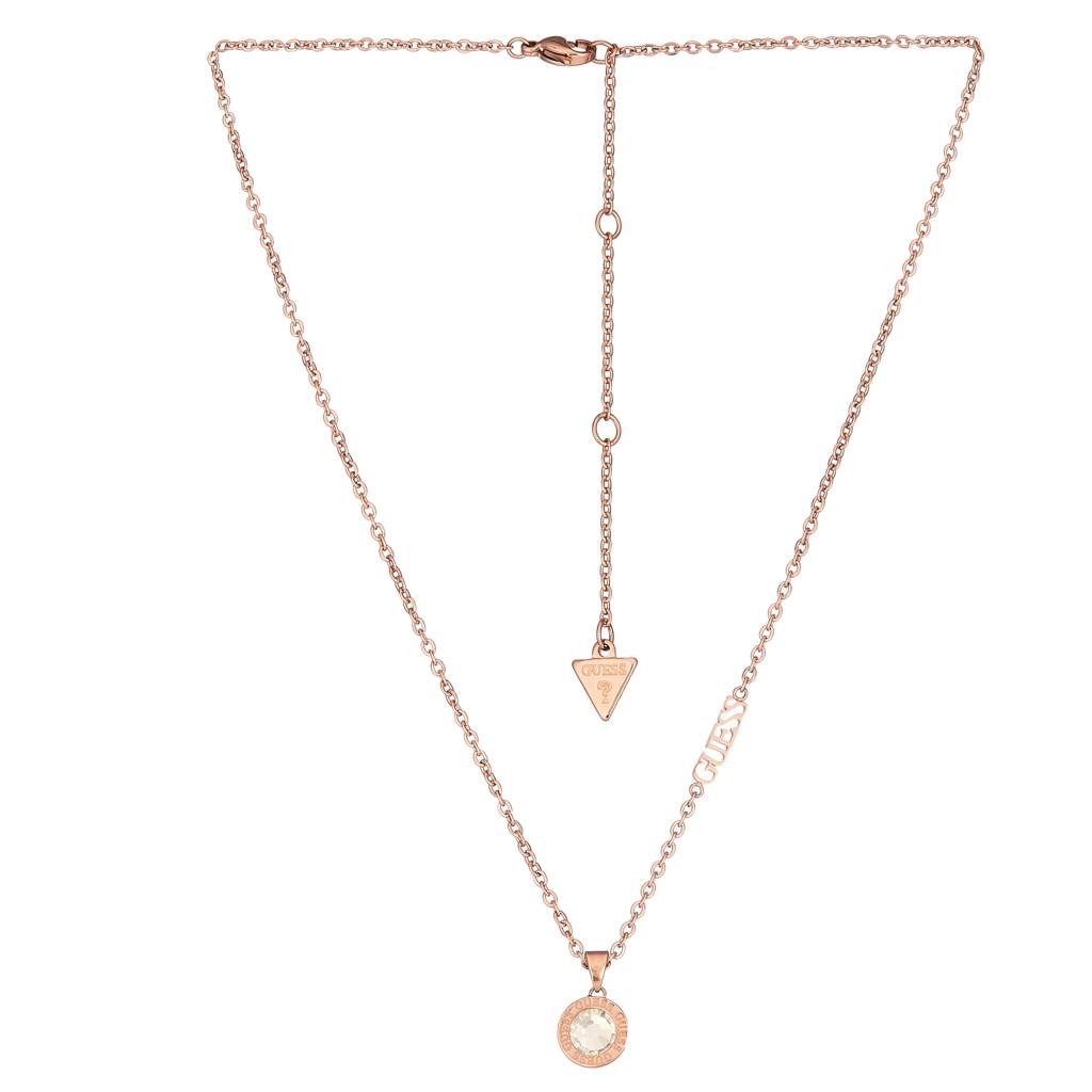 Guess Color My Day Rose Gold-Plated Stainless Steel Necklace For Women : UBN02245RG