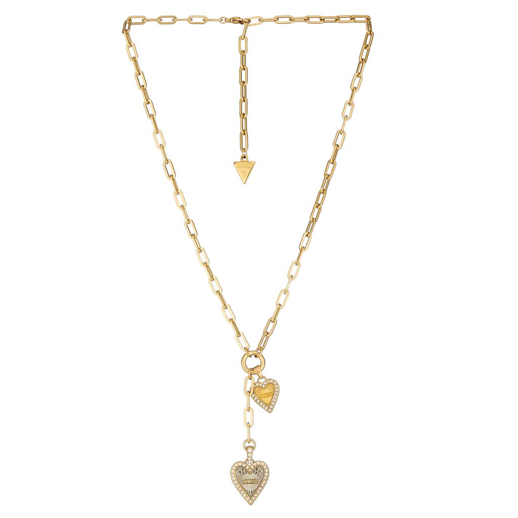 Guess Love Me Tender Rose Gold-Plated Stainless Steel Necklace For Women : UBN03234RHRG