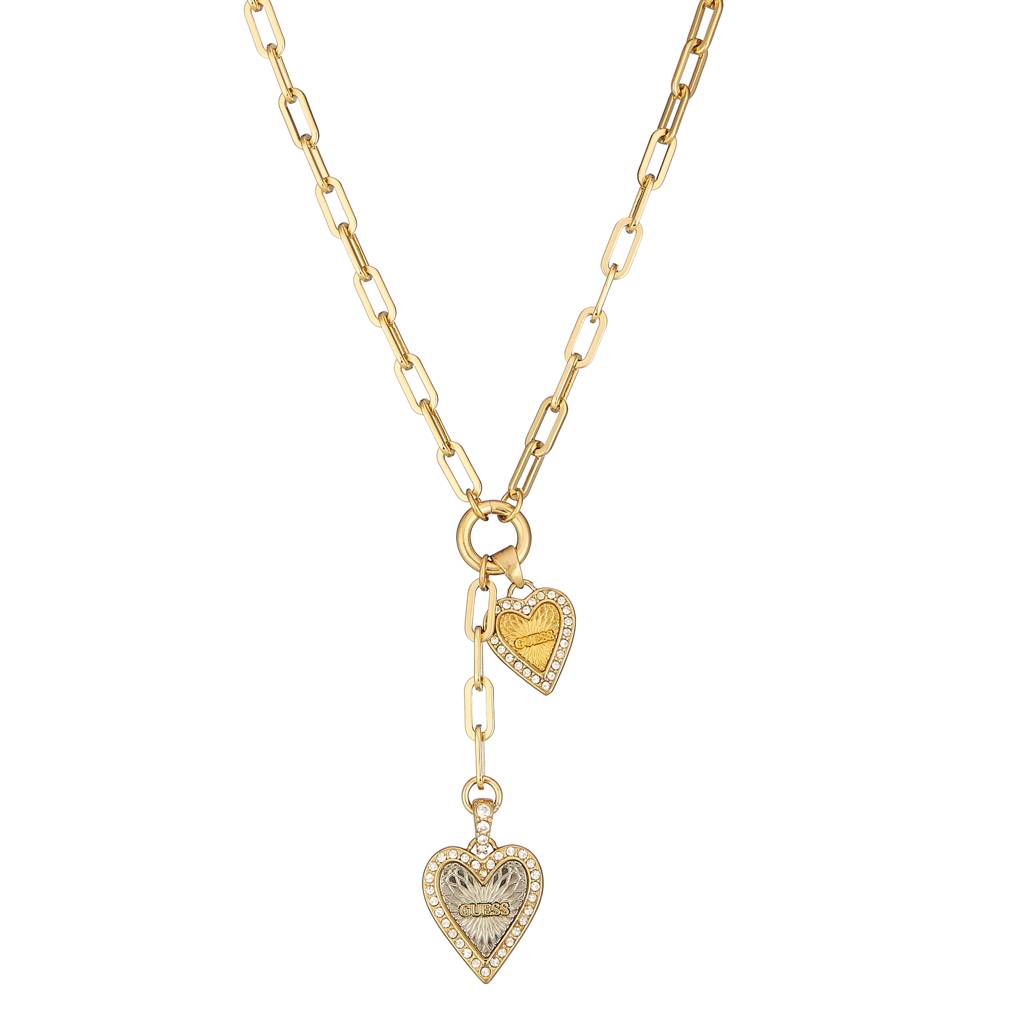 Guess Love Me Tender Rose Gold-Plated Stainless Steel Necklace For Women : UBN03234RHRG