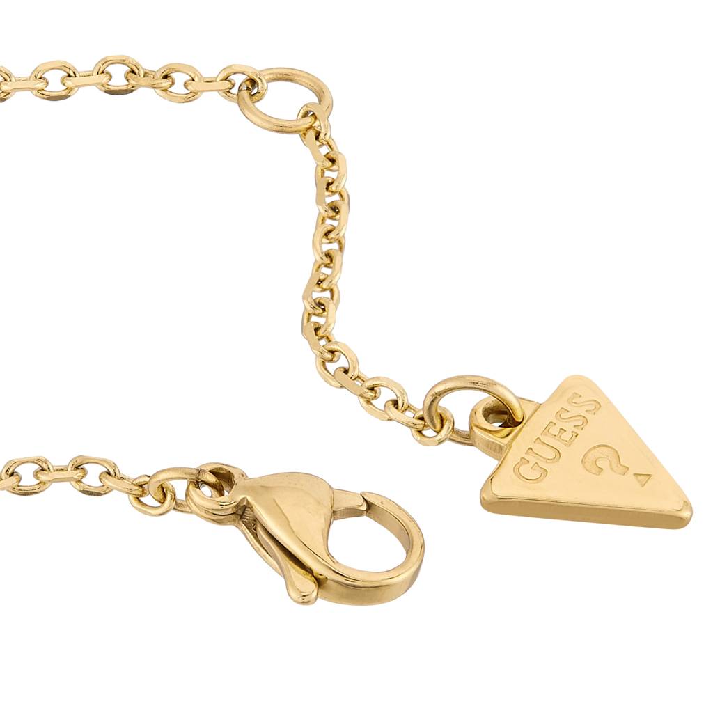 Guess Knot You Gold-Plated Stainless Steel Necklace For Women : UBN04052YGWH
