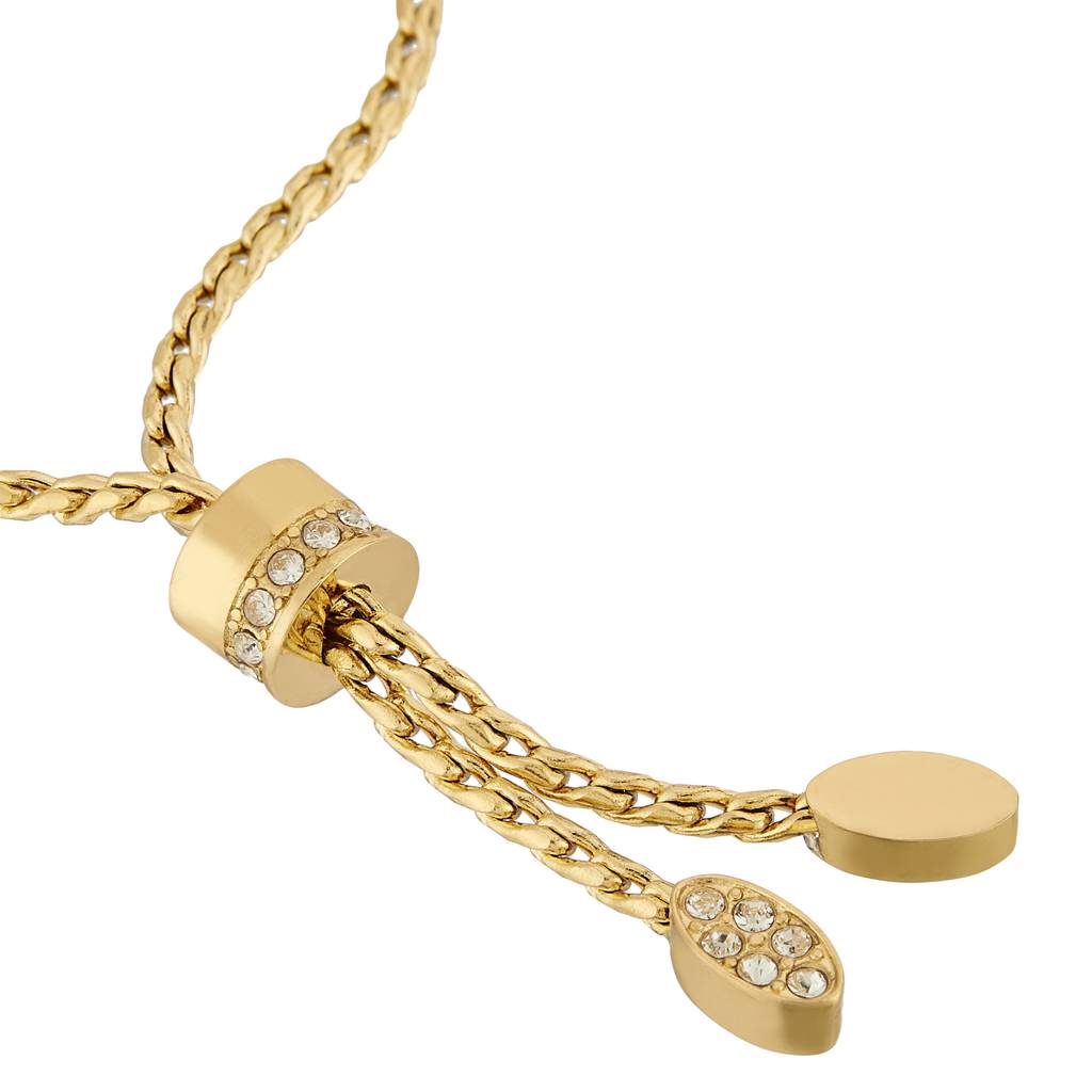 Guess Chrysalis Gold-Plated Stainless Steel Chain Necklace For Women : UBN04097YG