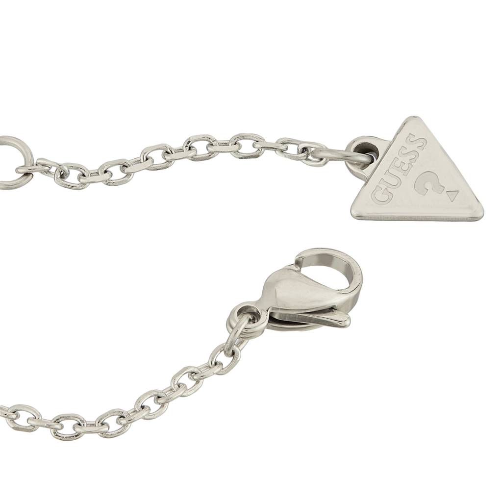 Guess Beloved Silver-Plated Stainless Steel Necklace For Women