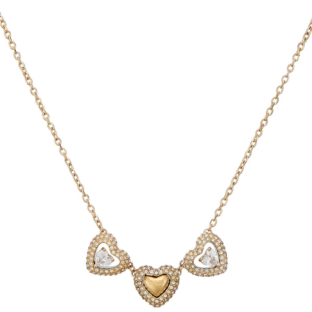 Guess Beloved Gold-Plated Stainless Steel Necklace For Women : UBN05023YG