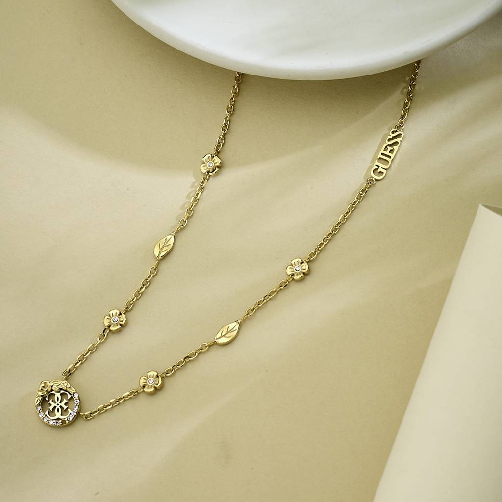 Guess Love Gold-Plated Stainless Steel Necklace For Women Gold  Stainless Steel Ubb04218Yg