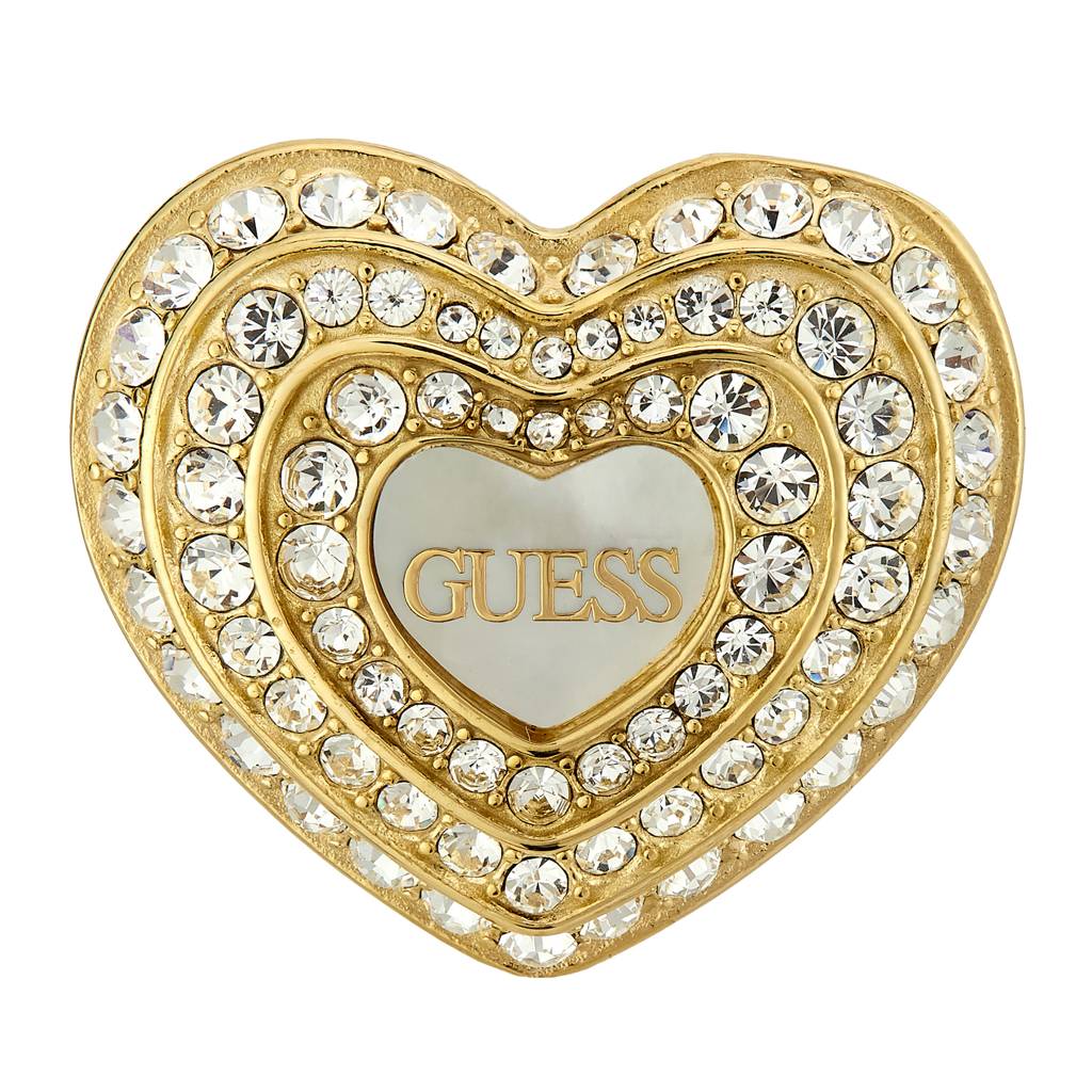 Guess Amami Gold-Plated Stainless Steel Ring For Women : UBR04016YGWH54