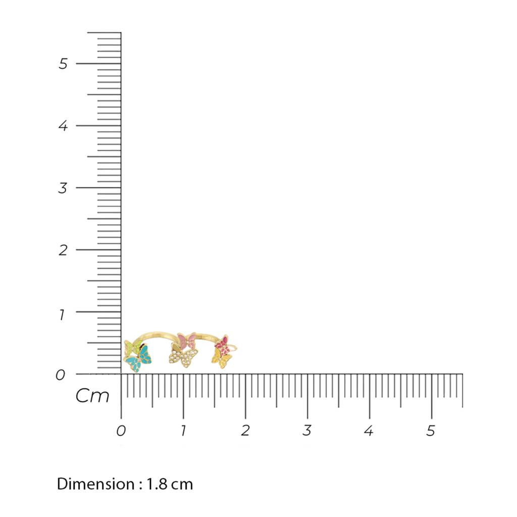 Guess Chrysalis Gold-Plated Stainless Steel Ring For Women : UBR04094YGMC56