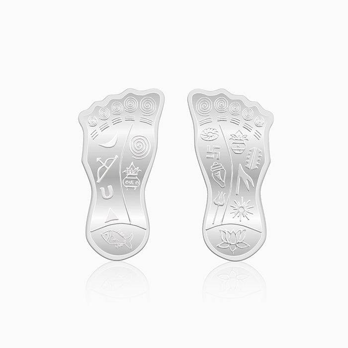 Silver Shree Lakshmi Charan Paduka : UT028