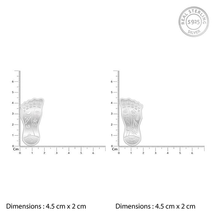 Silver Shree Lakshmi Charan Paduka : UT028