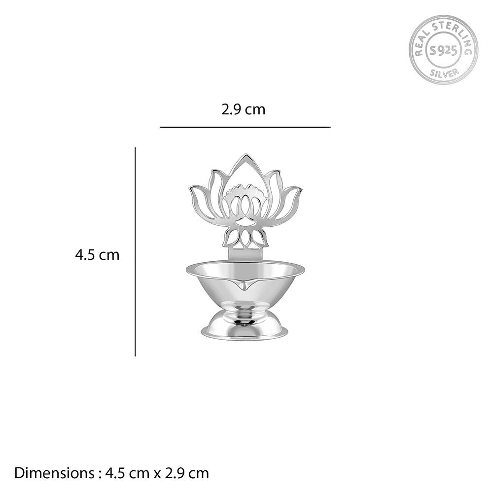 Giva 925 Silver Padma Diya : UT036