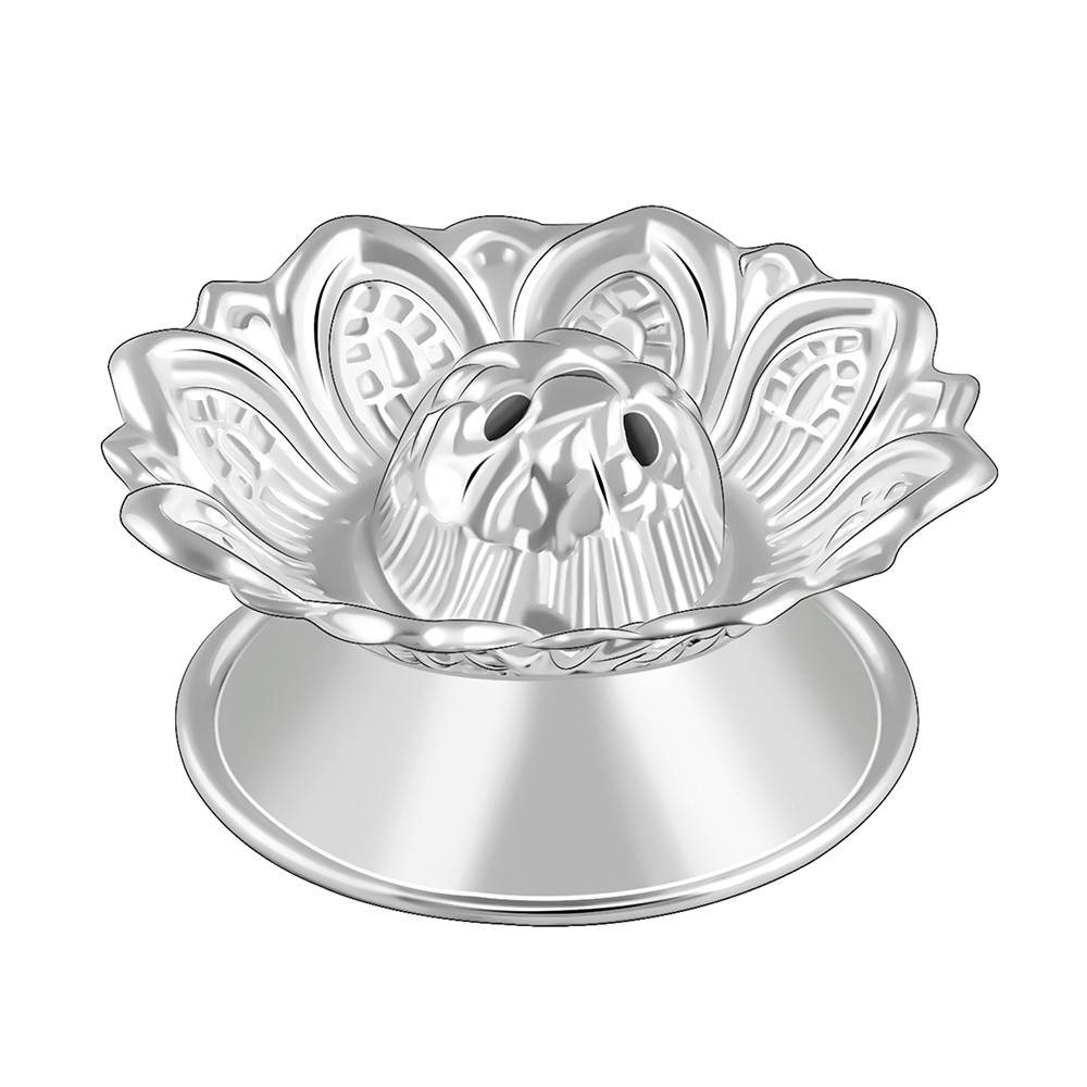 Giva 925 Silver Flower Agarbatti Stand : UT038