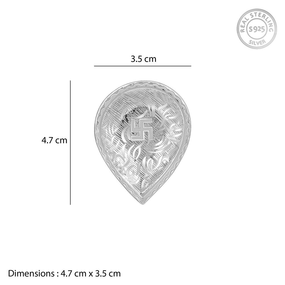 Giva 925 Silver  Swastik Diya : UT039