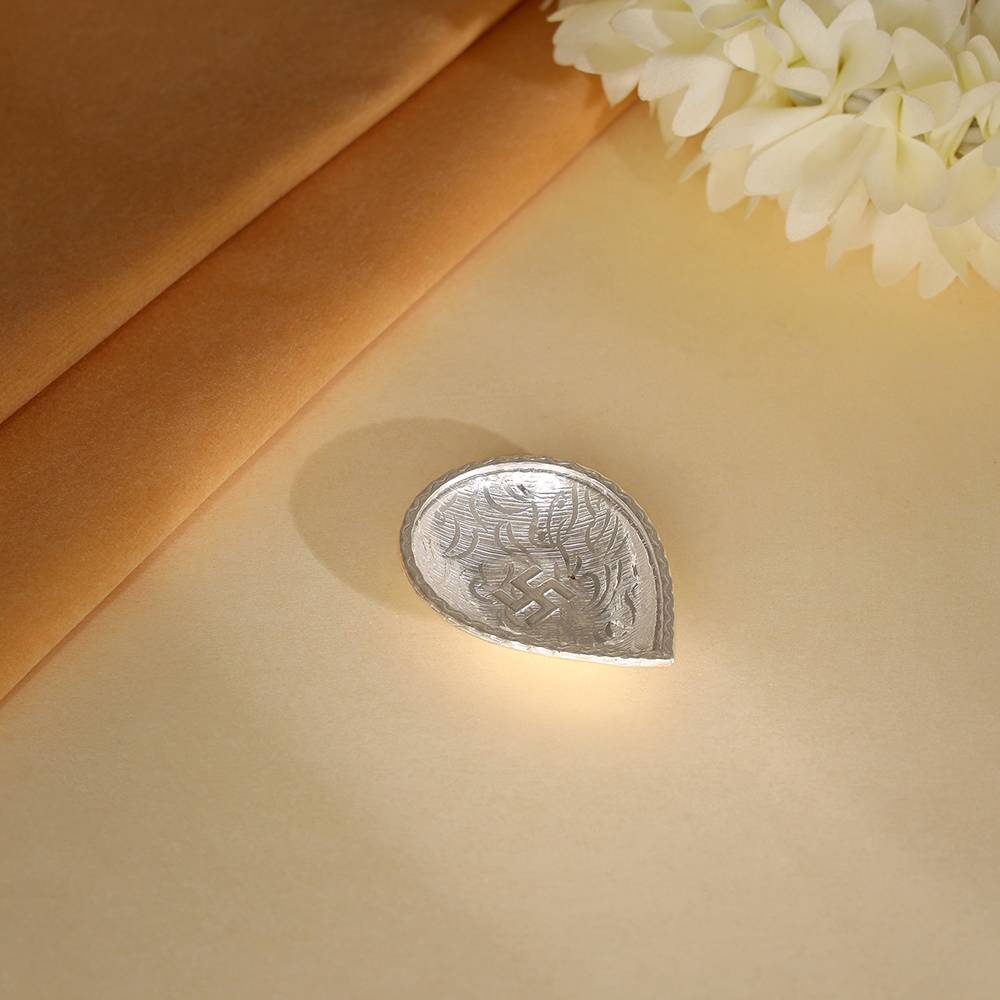 Giva 925 Silver  Swastik Diya : UT039