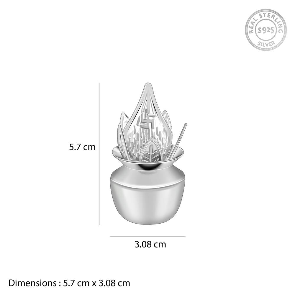 Giva 925 Silver Classic Pooja Kalash : UT044