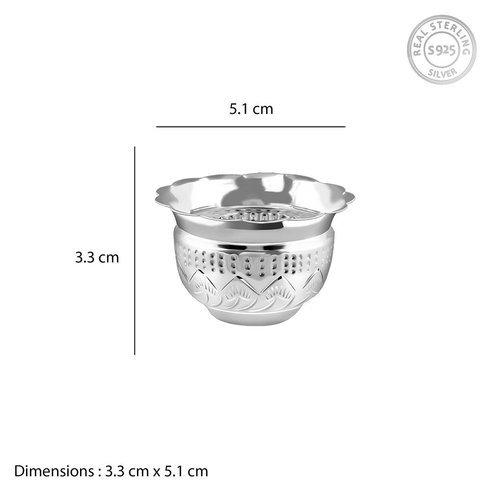 Giva 925 Silver Elegant Pooja Bowl : UT045