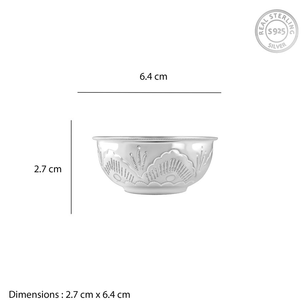 925 Silver Auspicious Bowl| Utensils To Gifts For Women And Girls : UT053