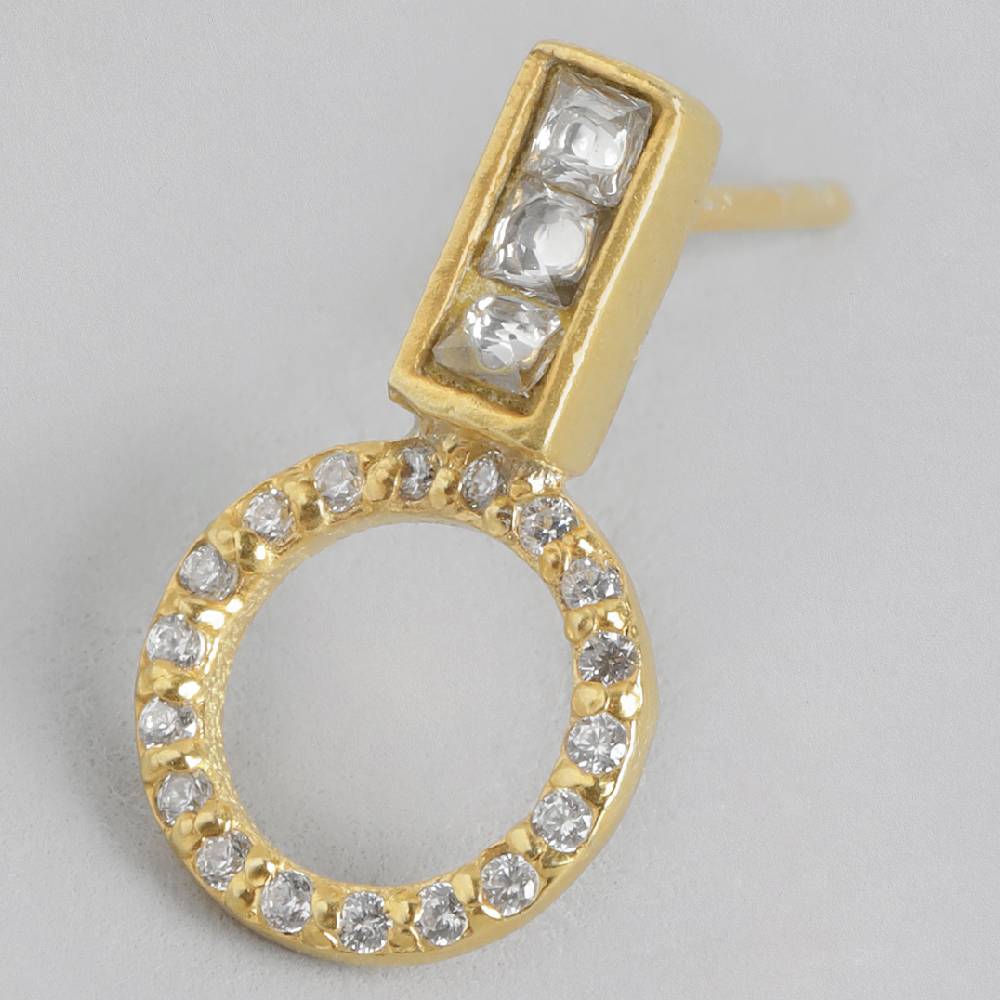 92.5 Silver Round Zircon Stud Earrings : 92.5 Silver Round Zircon Stud Earrings : 92.5 Silver Round Zircon Stud Earrings