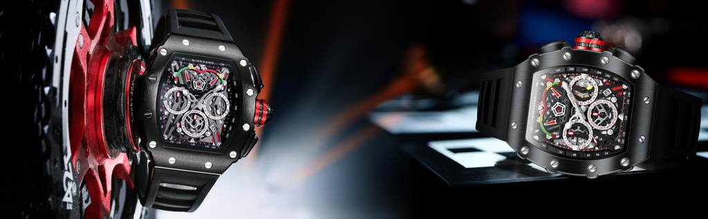 Giordano Multifunction Watch For Men With Day, Date, And 24-Hour Sub-Dial, Water Resistant Square Dial Unique De : GZ-50120-01